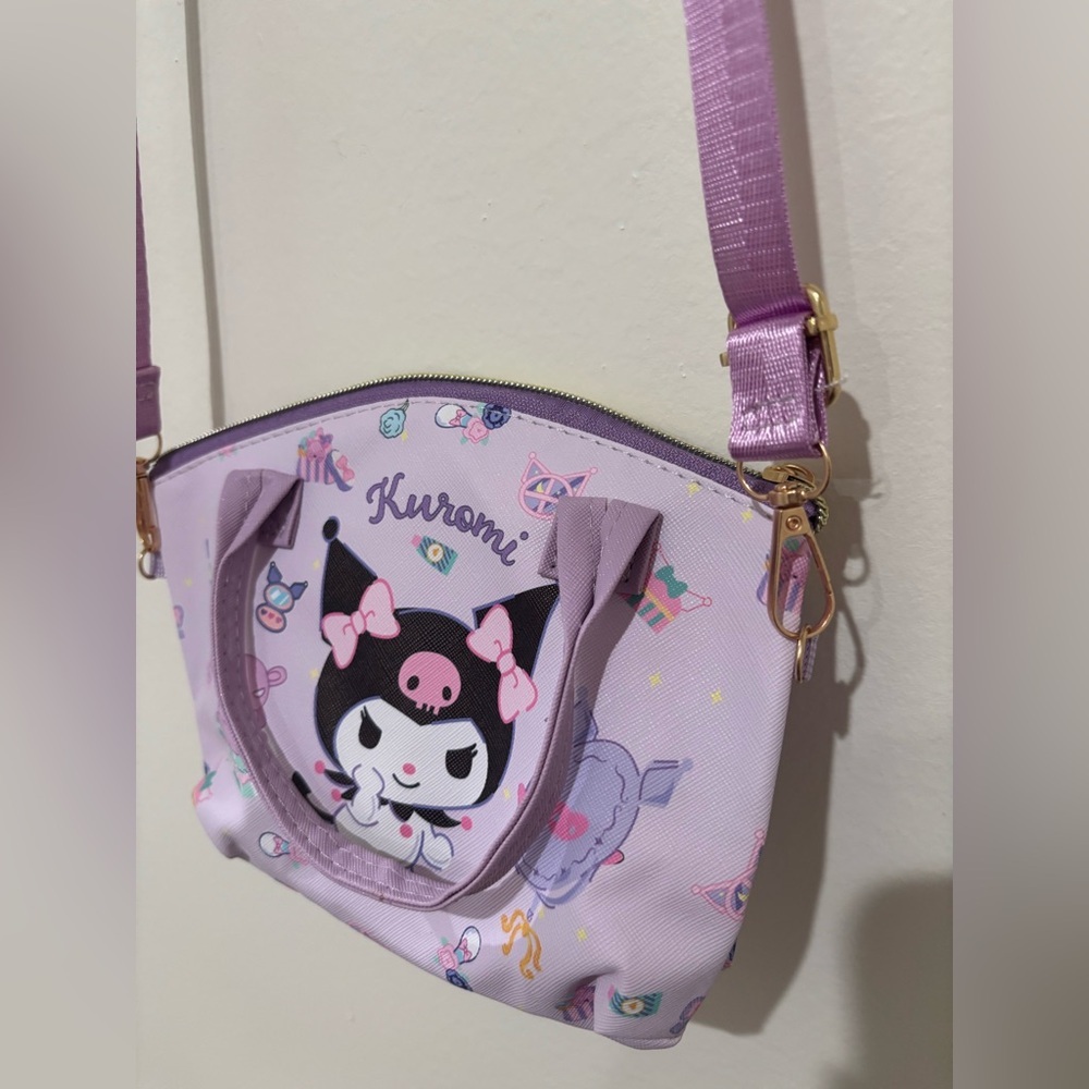 Kuromi Lavender Crossbody Bag - Women's Shoulder Purse - Picture 3 of 11